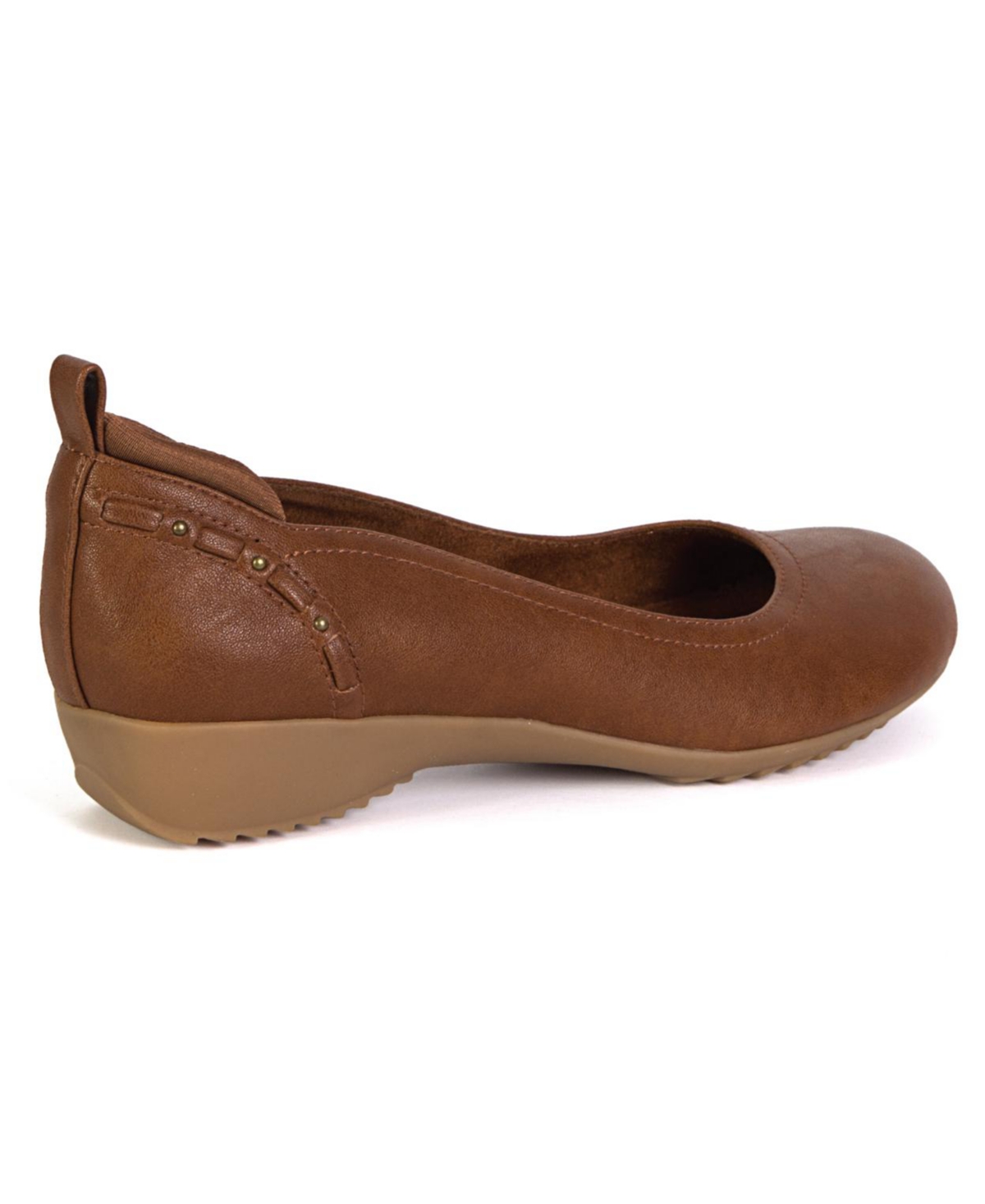 Jbu Women's Vivian Round Toe Flats In Brown
