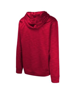 Men's Cardinal Arizona Cardinals Streak Fleece Pullover Hoodie