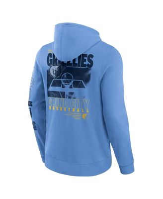 Men's Blue Memphis Grizzlies Game Time Crossover Pullover Hoodie
