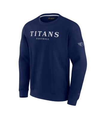 Men's and Women's Navy Tennessee Titans Elements Unlimited Fleece Pullover Sweatshirt