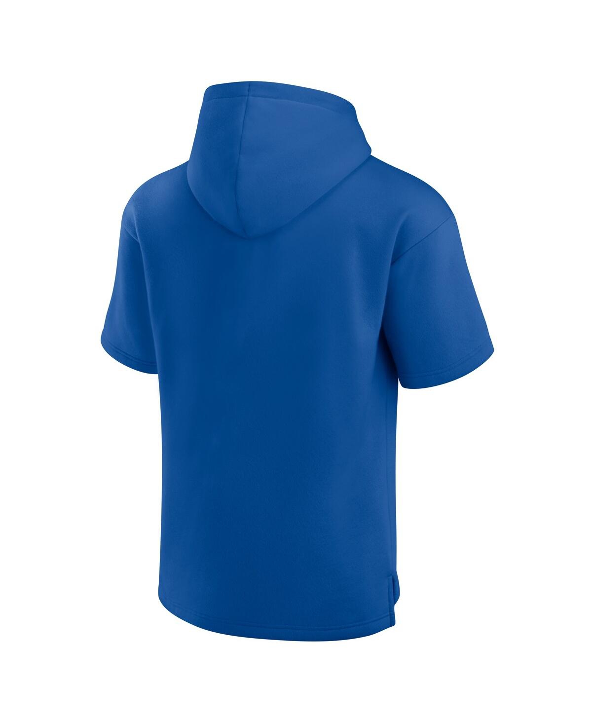 Fanatics Men's And Women's Royal Buffalo Bills Elements Ready Short Sleeve Pullover Hoodie In Blue