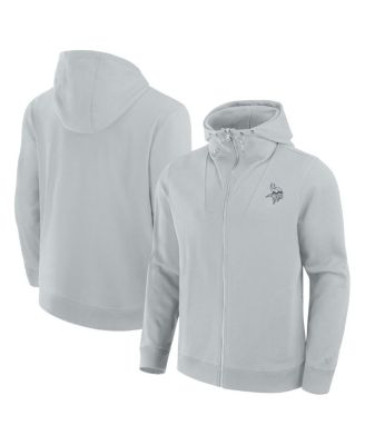 Fanatics - Men's and Women's Gray Minnesota Vikings Front Office Full-Zip Hoodie