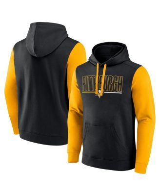 Logo Athletic - Men's Black Pittsburgh Penguins Deliver Fleece Pullover Hoodie