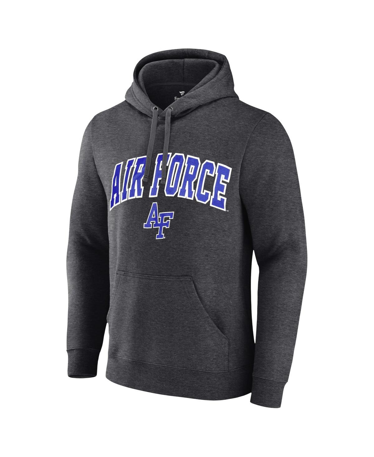 Fanatics Unlabeled Men's Heather Charcoal Air Force Falcons Fleece Pullover Hoodie