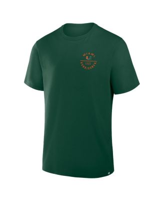 Men's Green Miami Hurricanes Fastbreak T-Shirt