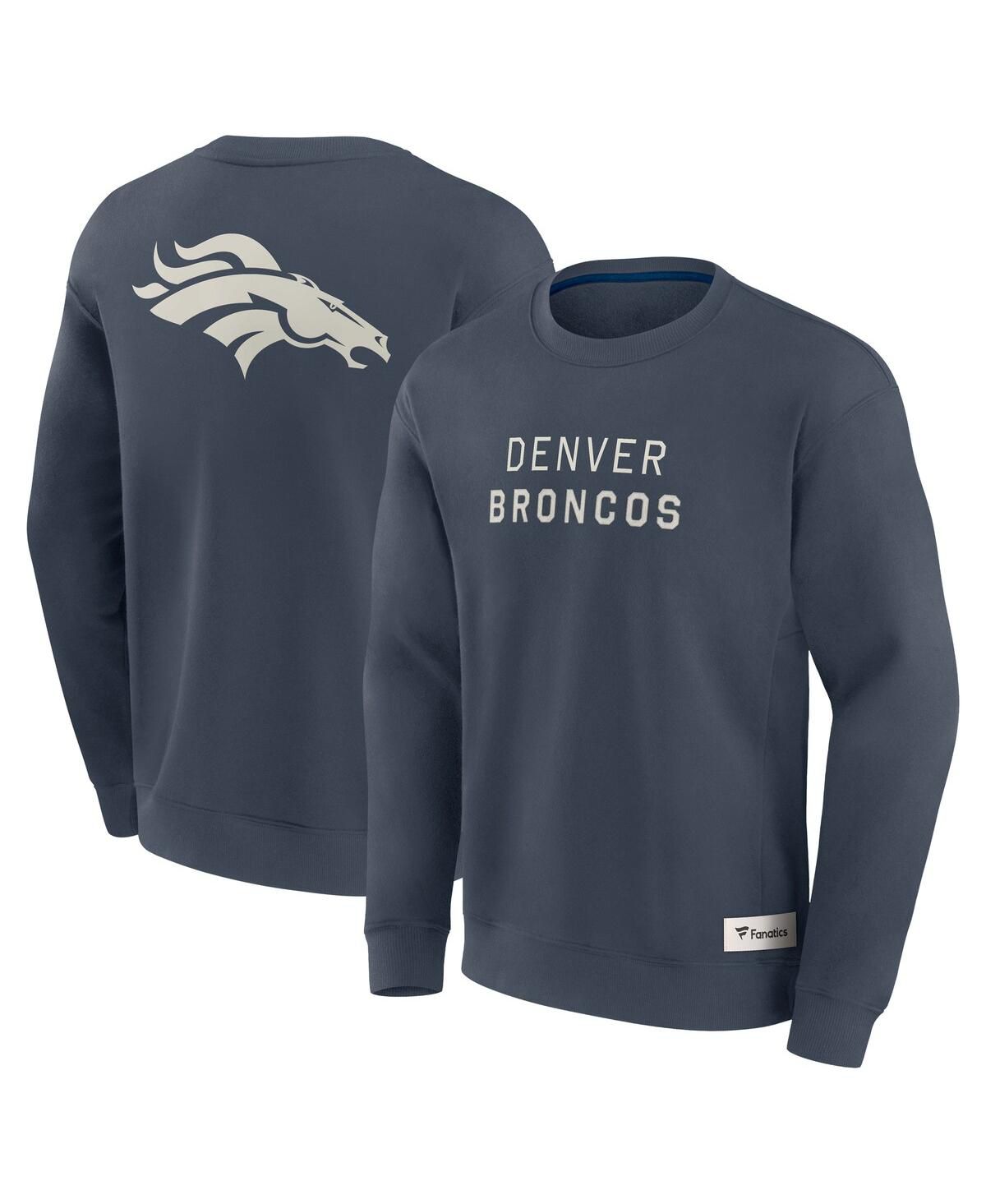 Мужская темно-синяя элементы Денвер Бронкос будущее Земли надписью пуловер толстовка