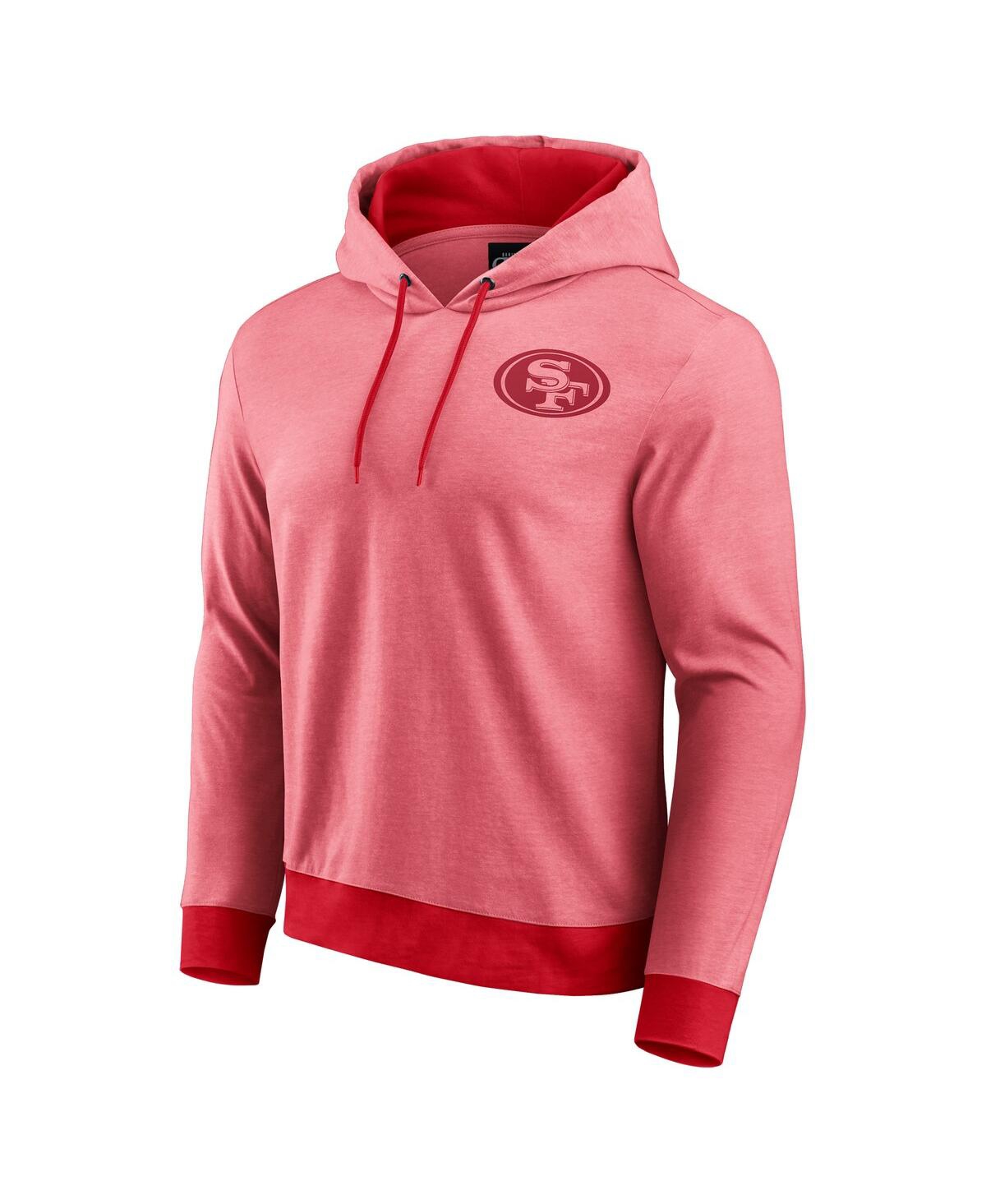 Fanatics Darius Rucker Collection By  Men's Scarlet San Francisco 49ers Tonal Knit Pullover Hoodie In Pink