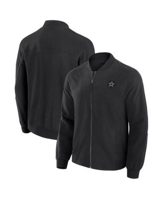 J. Palmer - Men's Black Dallas Cowboys Lightweight Cover-4 Tri-Blend Full-Zip Jacket