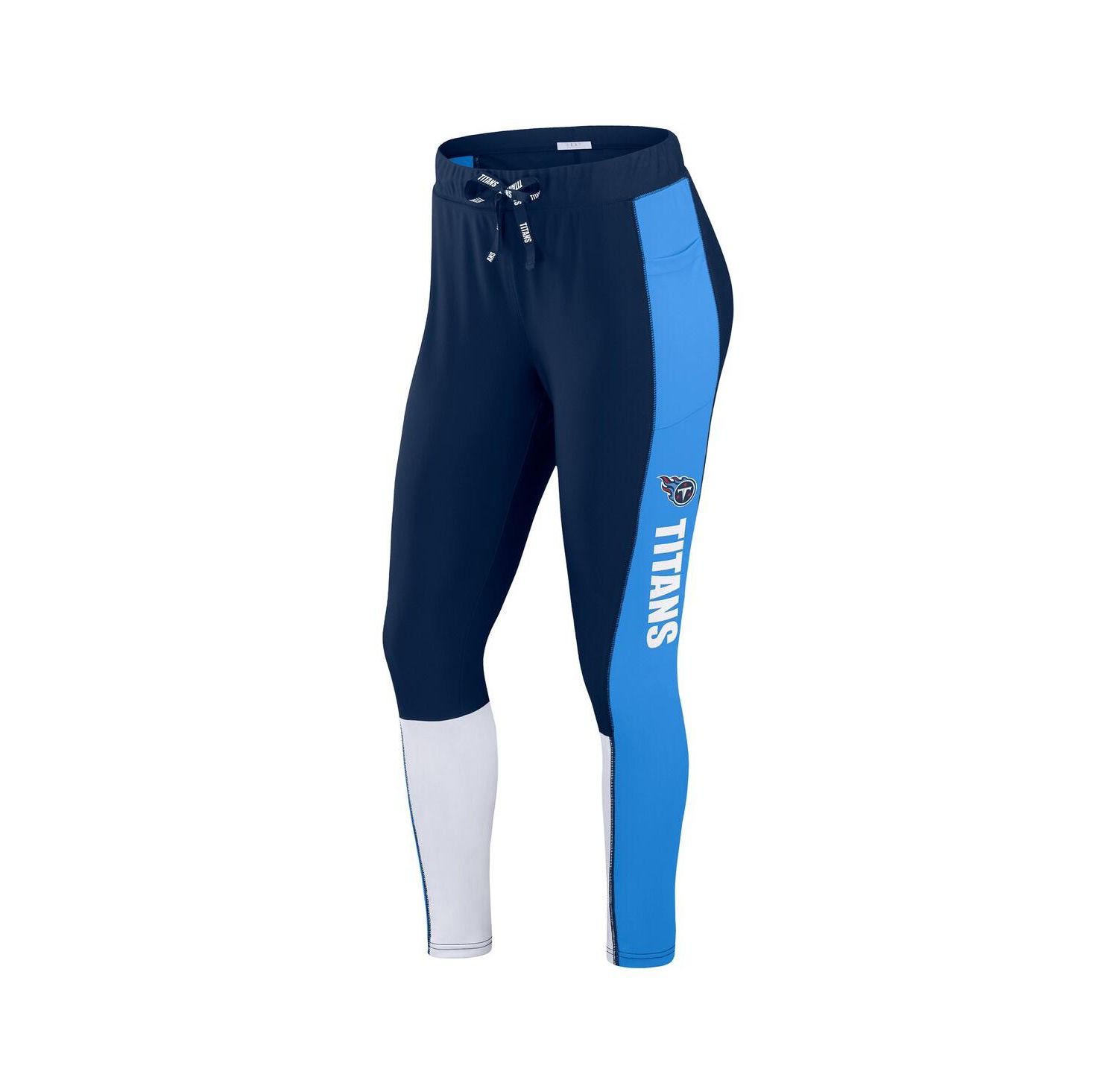Women's Navy/Light Blue Tennessee Titans Color-Block Leggings