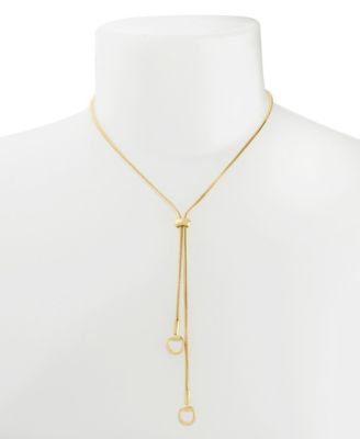 Gold Collegiate Link Y Necklace
