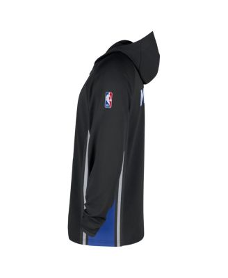 Men's Black Orlando Magic Authentic On Court Zone Quarter-Zip Dri-FIT Hoodie Jacket