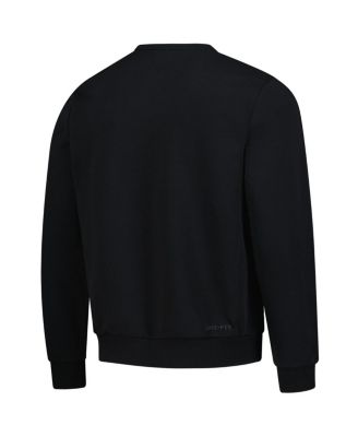 Men's Black Denver Nuggets Authentic Standard Issue Travel Dri-FIT Pullover Sweatshirt