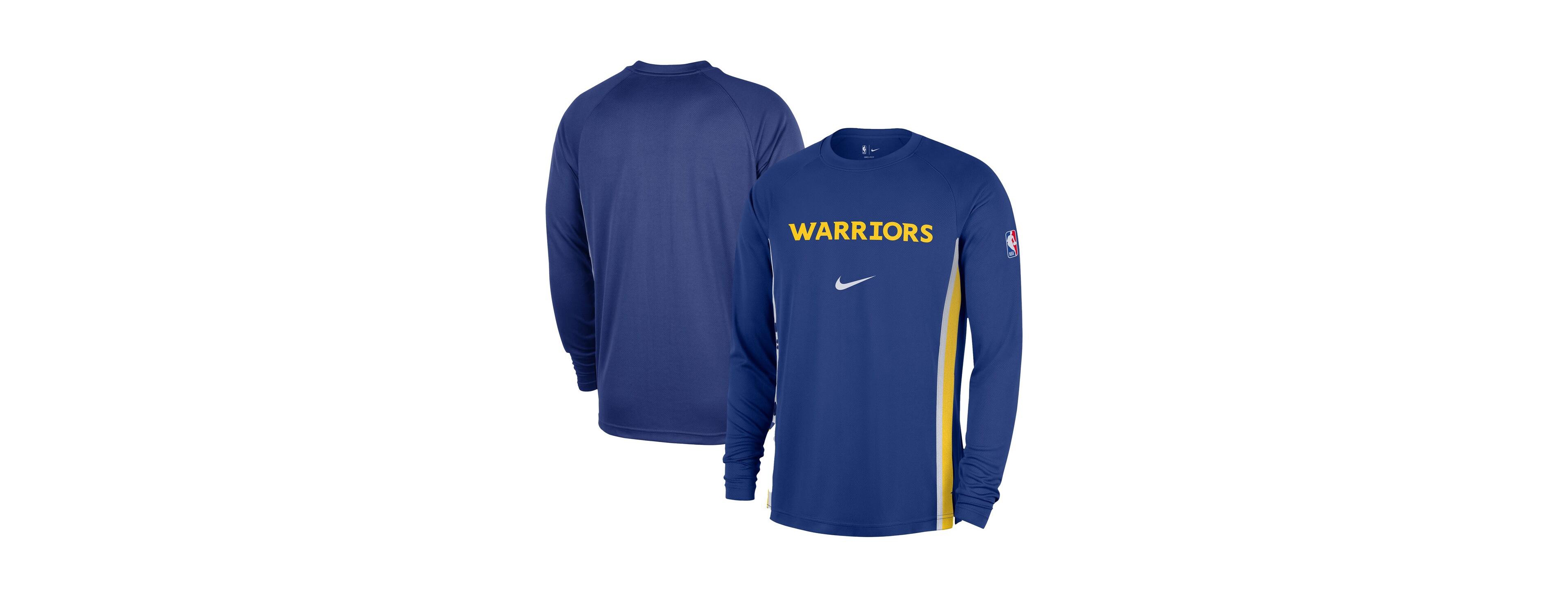 Nike Men's Royal Golden State Warriors 2025/26 Authentic Pre-Game Legend Dri-fit Long Sleeve Shooting Shirt