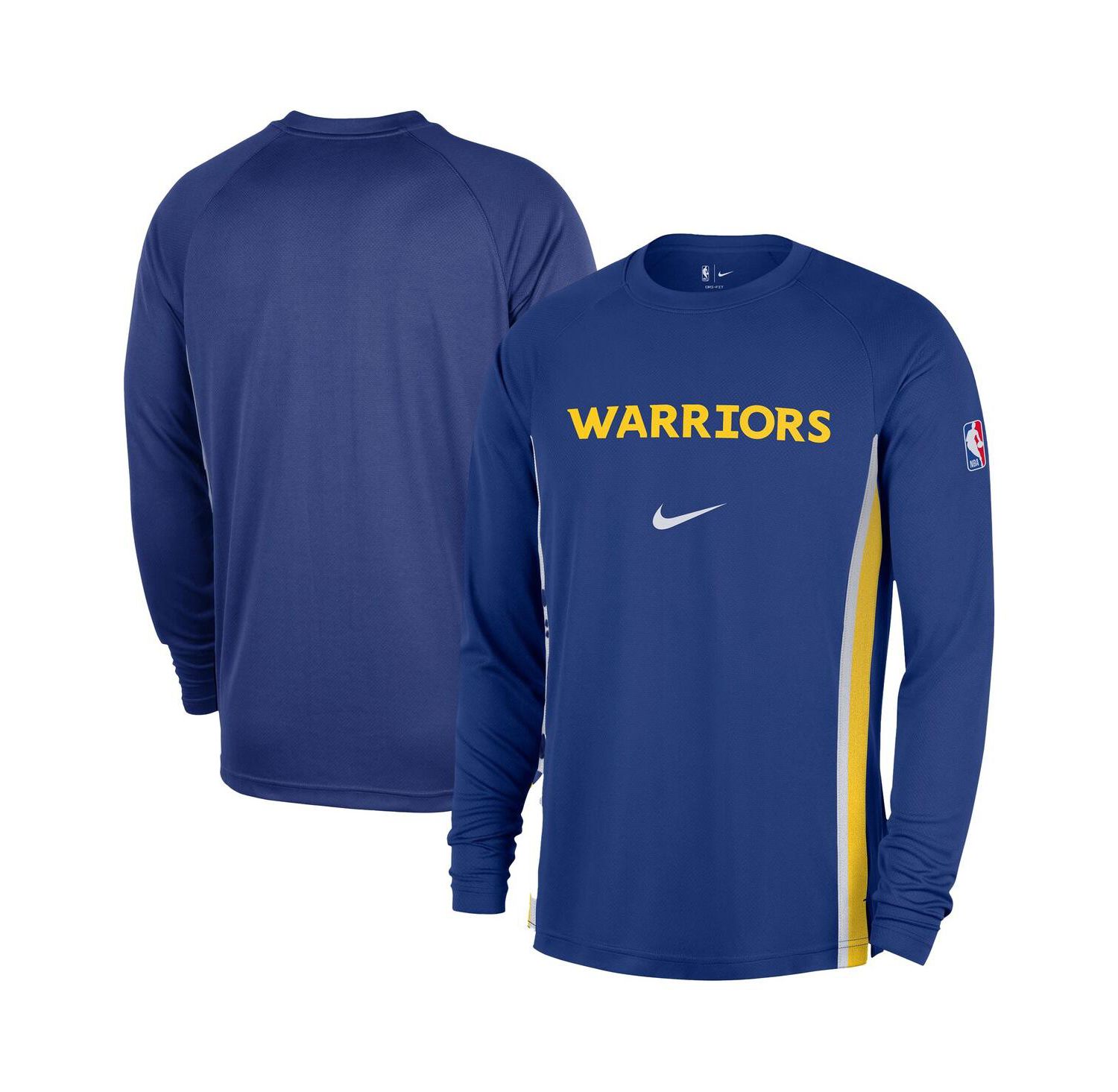 Men's Royal Golden State Warriors 2025/26 Authentic Pre-Game Legend Dri-FIT Long Sleeve Shooting Shirt