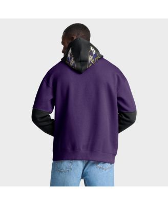 Men's Purple Baltimore Ravens Helmet Pullover Hoodie