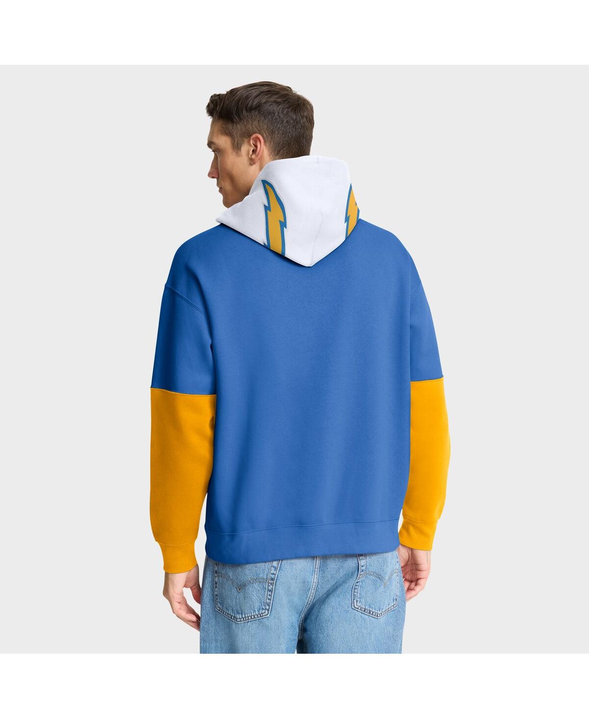 Fanatics Men's Powder Blue Los Angeles Chargers Helmet Pullover Hoodie