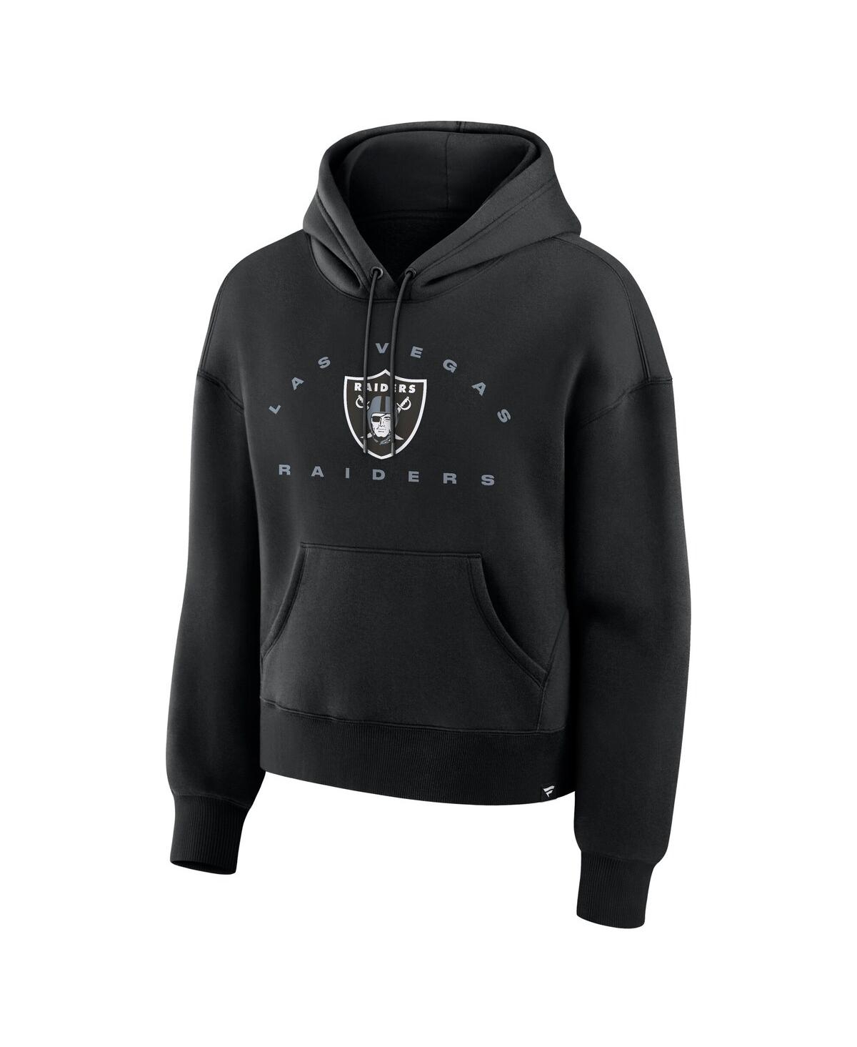 Fanatics Women's Black Las Vegas Raiders Eligible Receiver Legacy Pullover Hoodie In Black
