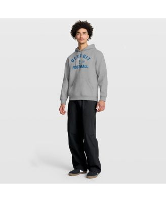 Men's Heather Gray Detroit Lions Fumblerooski Legacy Pullover Hoodie