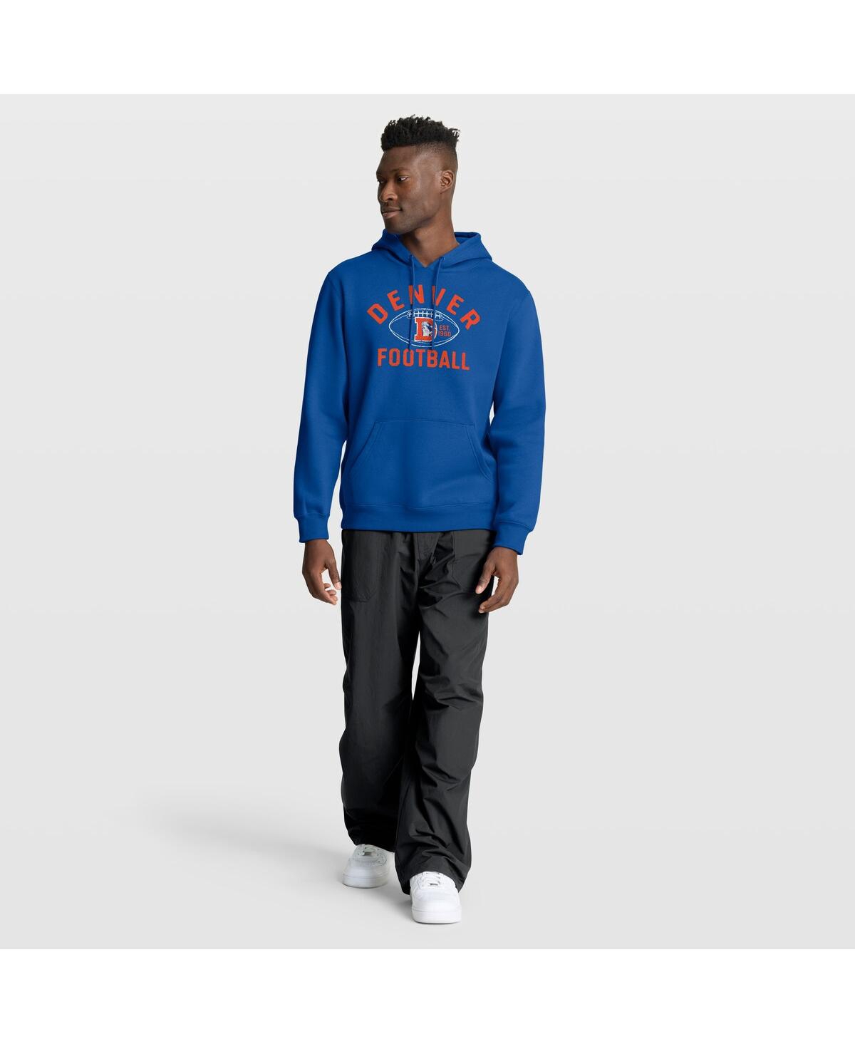Fanatics Men's Royal Denver Broncos Fumblerooski Legacy Pullover Hoodie
