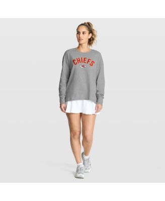 Women's Heather Gray Kansas City Chiefs Hometown Legacy Long Sleeve T-Shirt