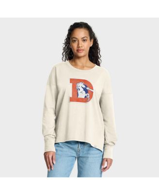 Women's Cream Denver Broncos Dove Legacy Long Sleeve T-Shirt