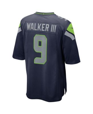 Men's Kenneth Walker III College Navy Seattle Seahawks 50th Season Game Jersey