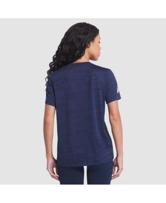 Women's Midnight Blue Los Angeles Rams 2025 Rivalries Collection Sideline Velocity Dri-FIT T-Shirt