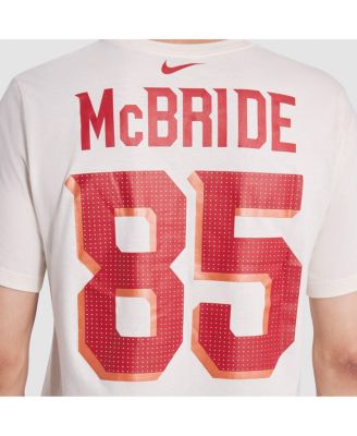 Men's Trey McBride Natural Arizona Cardinals 2025 Rivalries Collection Player Name Number T-Shirt