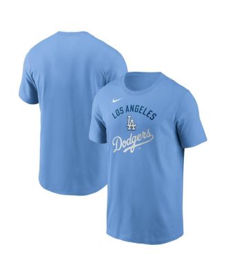 Nike - Men's Light Blue Los Angeles Dodgers Early Innings Stack T-Shirt