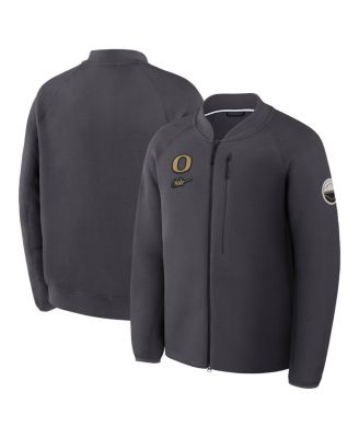 Nike - Men's Anthracite Oregon Ducks Shoe Duck Tech Fleece Full-Zip Jacket