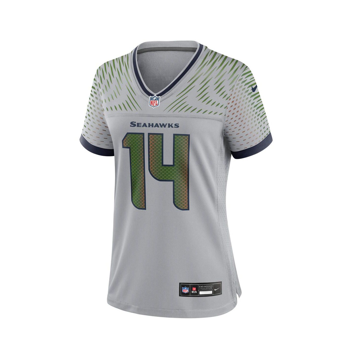 Женский топ Nike Sam Darnold Wolf Gray Seattle Seahawks 2025 Rivalries Collection Game Jersey — фото 3