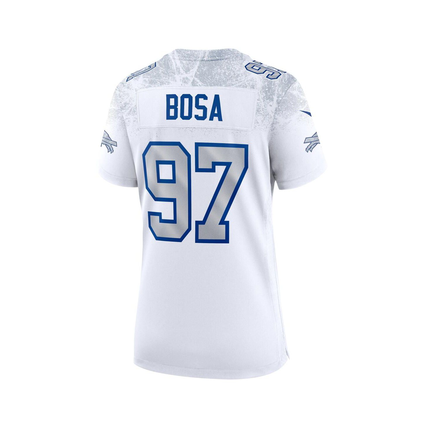 Женский топ Nike Joey Bosa White Buffalo Bills 2025 Rivalries Collection Game Jersey — фото 3