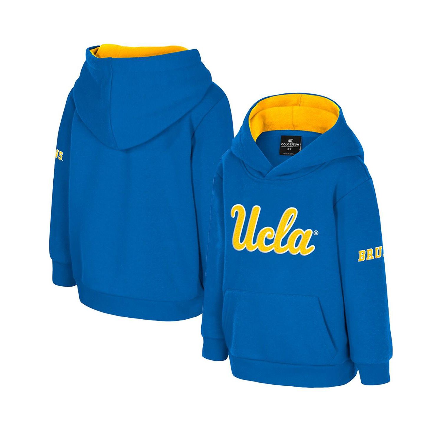 Toddler Blue UCLA Bruins Big Logo Volume Fleece Pullover Hoodie