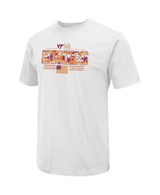 Men's White Virginia Tech Hokies OHT Military Appreciation White Effect T-Shirt