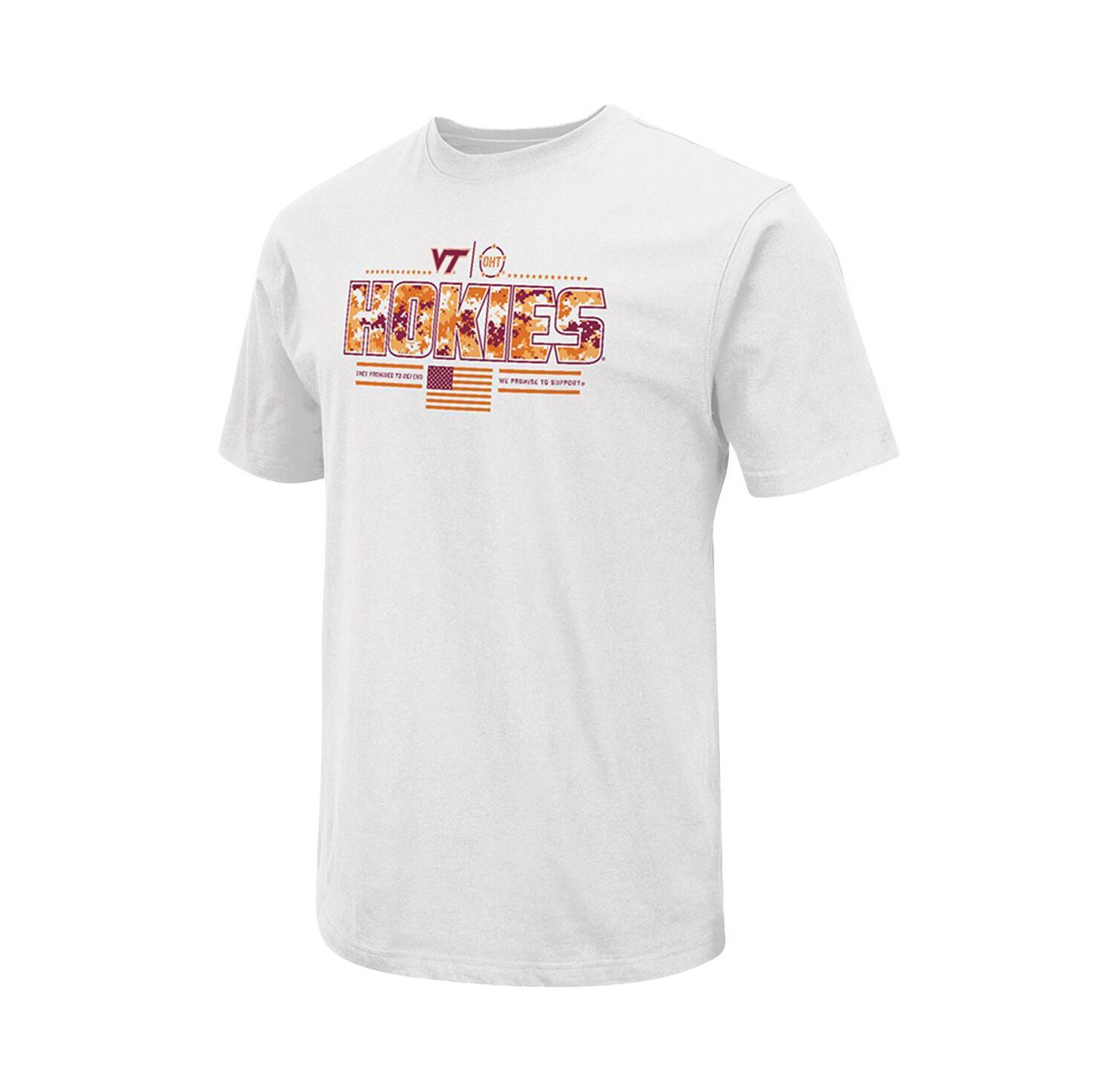 Men's White Virginia Tech Hokies OHT Military Appreciation White Effect T-Shirt