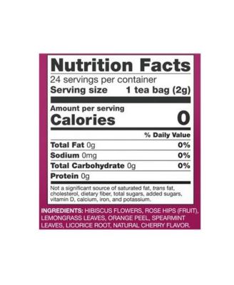 Heavenly Hip Hibiscus Tea Bags, 24 Bags