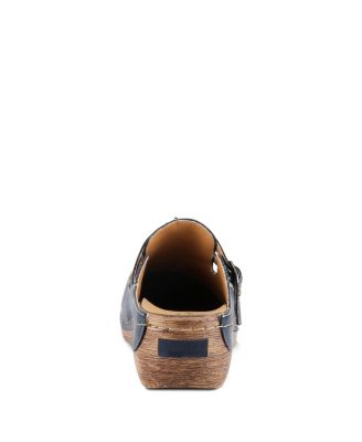 Happy Women's Slip-On Clog with Buckle Closure
