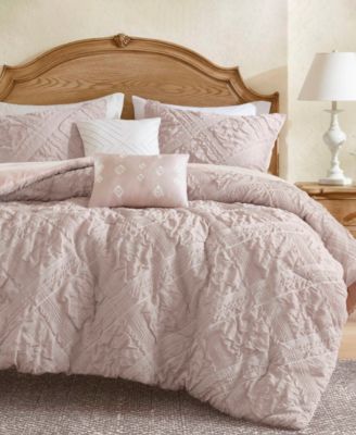 Mona Sculpted Jacquard 5-Pc. Comforter Set, Full/Queen