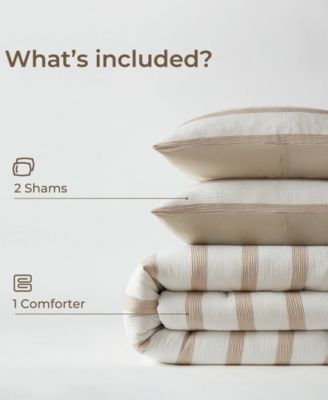 Merritt Yarn-Dyed Striped 3-Pc. Comforter Set, King/California King