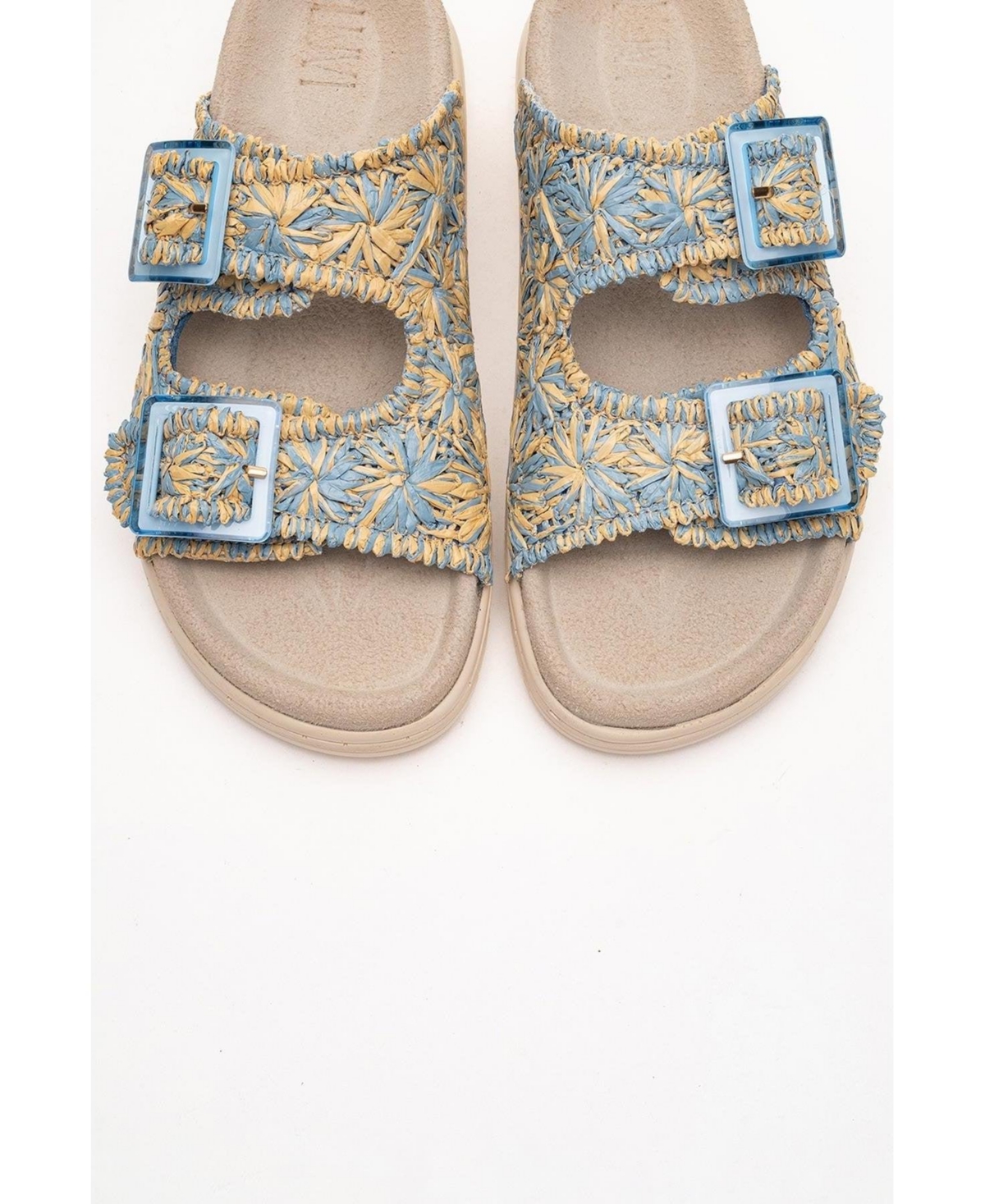 Forever & Always Shoes Milana Leather Double Strap Sandal (Women)