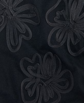 Women's Short Sleeve Floral Embroidered T-Shirt, Macy's Exclusive