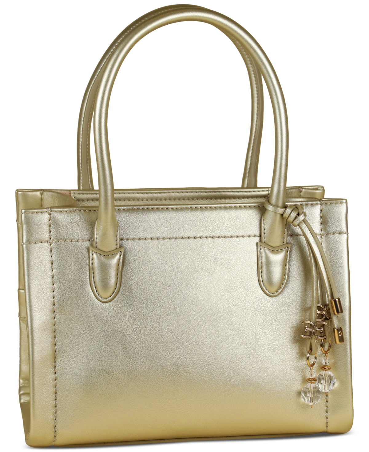 Sam Edelman Holiday Bottom Embossed Small Satchel Bag In Gold