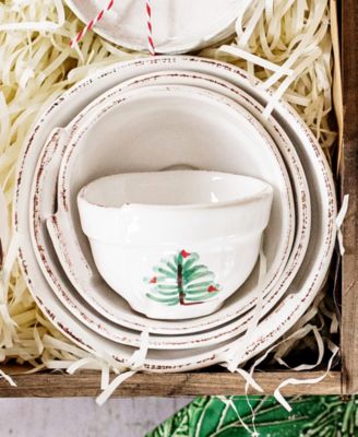 Lastra Holiday Assorted Prepping Bowls, Set of 4