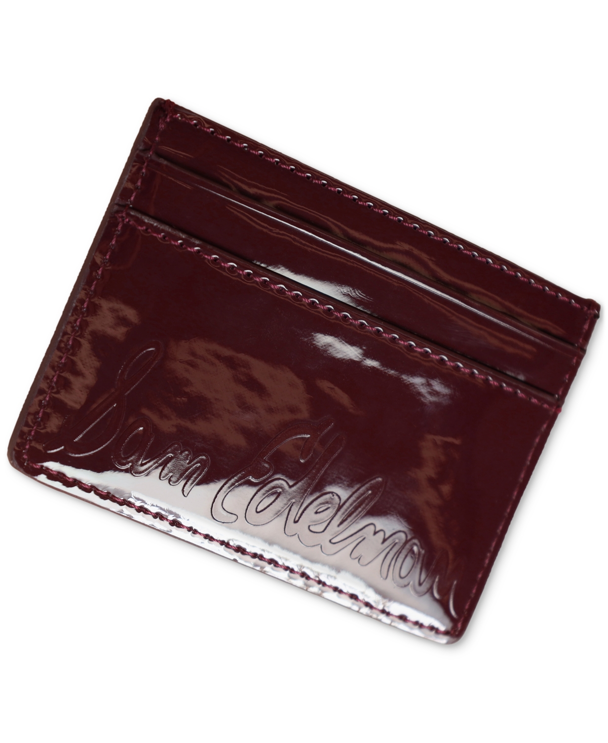 Sam Edelman Holiday 5-slot Card Case In Burgundy