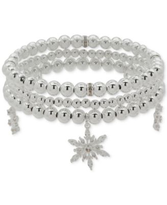 Anne Klein 3-Pc. Cubic Zirconia Silver-Tone Snowflake  display picture 1
