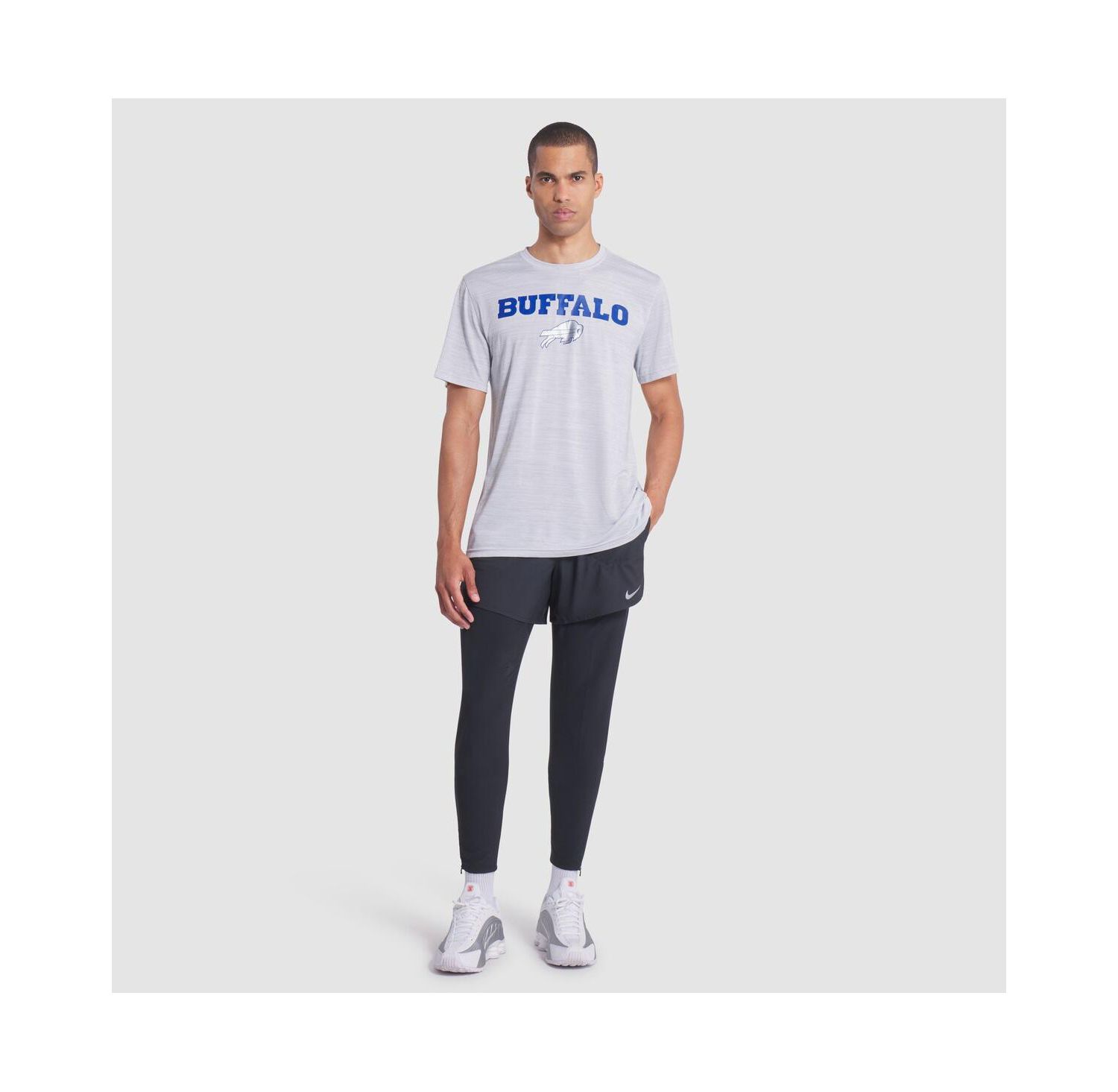 Men's White Buffalo Bills 2025 Rivalries Collection Sideline Velocity Dri-FIT T-Shirt