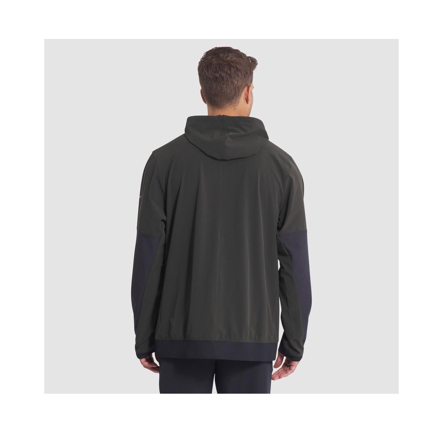 Men's Gotham Green New York Jets 2025 Rivalries Collection Sideline Anorak Half-Zip Hoodie Jacket