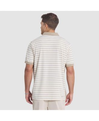 Men's Natural Arizona Cardinals 2025 Rivalries Collection Sideline Victory Striped Dri-FIT Polo Shirt