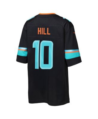 Big Boys and Girls Tyreek Hill Pitch Blue Miami Dolphins 2025 Rivalries Collection Game Jersey