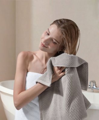 Diagonal Ribbed Cotton 6-Pc. Towel Set